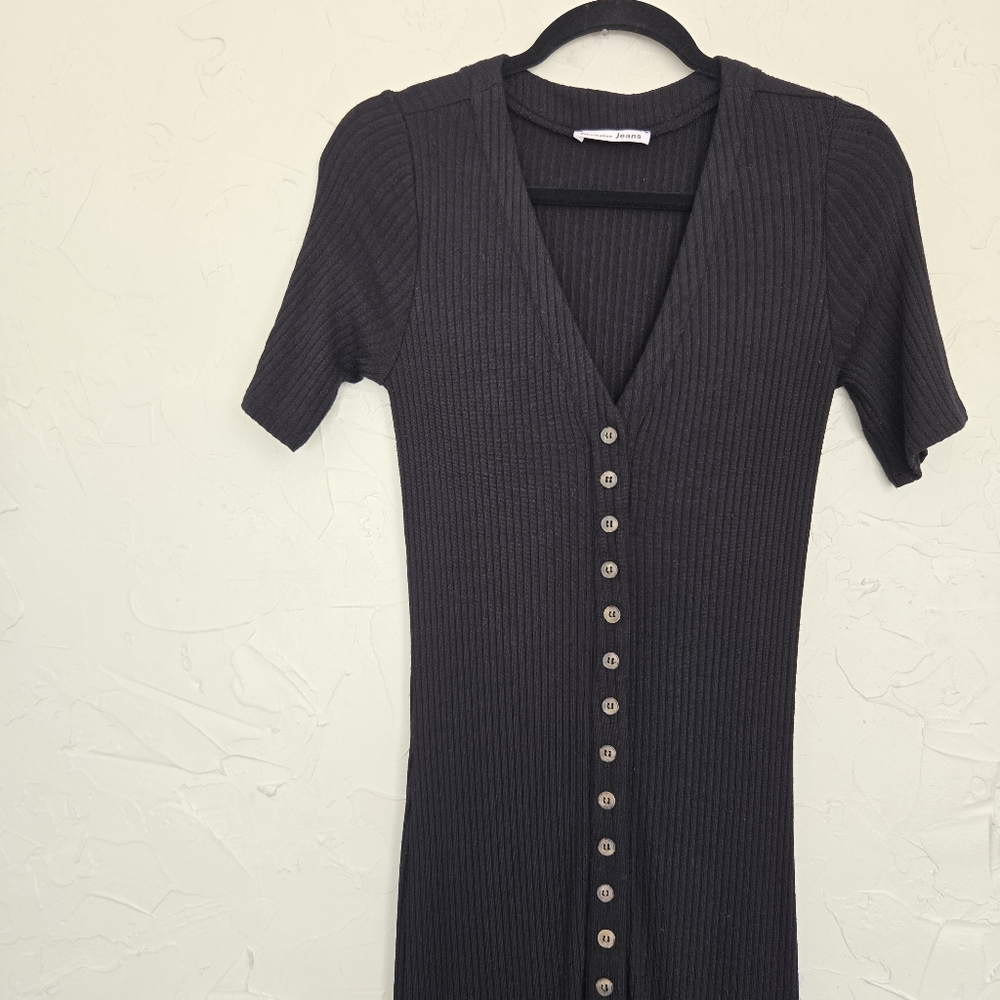Reformation Ribbed Button Front Neada Knit Dress, S - Picture 4 of 11
